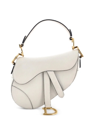 Christian Dior Pre-Owned Saddle Handbag Leather Mini shoulder bag - White