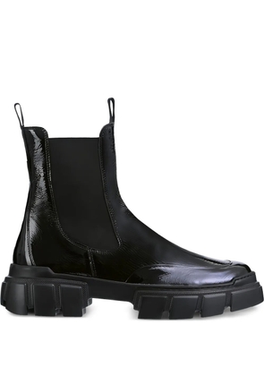 Hogl Adventure chunky-sole patent ankle boots - Black