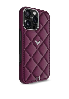 VELANTE quilted iPhone case - Purple
