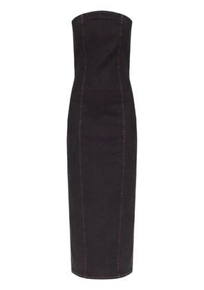 Gestuz strapless denim dress - Black