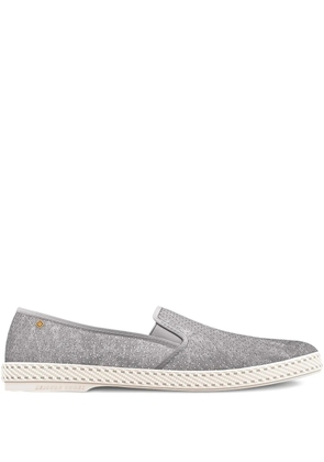 Riviera perforated suede loafers - Grey