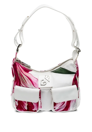 Gianfranco Ferré Pre-Owned floral-print shoulder bag - White