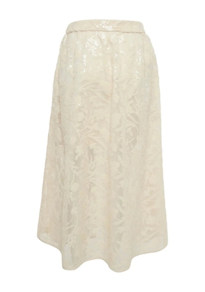 Maje sequin midi skirt - Neutrals