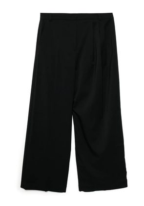 pushBUTTON side-detailed asymmetric trousers - Blue
