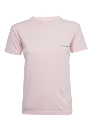 Balenciaga Pre-Owned logo-detailed T-shirt - Pink