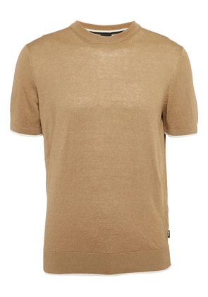 BOSS linen T-Shirt - Neutrals