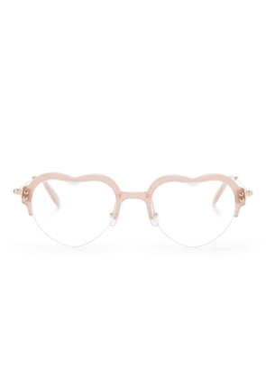 Megane and Me heart-frame glasses - Pink