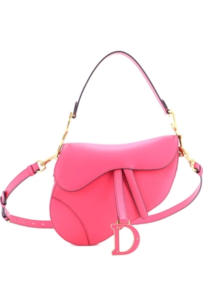 Christian Dior Pre-Owned Saddle Handbag with Strap Leather Medium shoulder bag - Pink