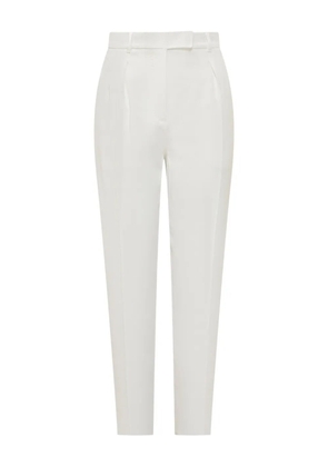Max Mara pleated tapered trousers - White