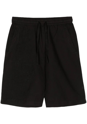 Maharishi embroidered-motif hemp deck shorts - Black