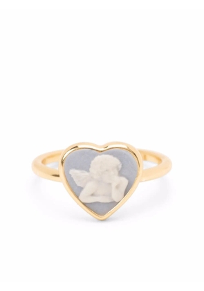 Cameo & Beyond cherub heart ring - Gold