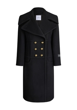 Patou double-breasted coat - Black