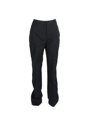 ERDEM polka-dot high-waisted trousers - Black
