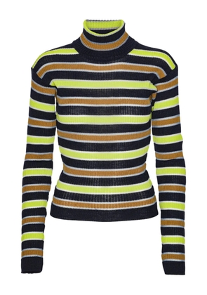 Henrik Vibskov striped roll-neck sweater - Black