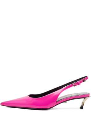 Versace Pre-Owned 45mm pointed-toe slingback pumps - Pink