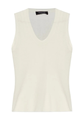 Fabiana Filippi ribbed tank top - White