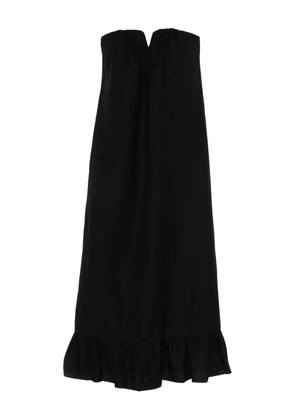 Adriana Degreas ruffled maxi dress - Black