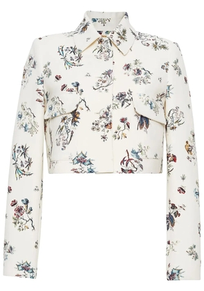 Adam Lippes floral jacket - White
