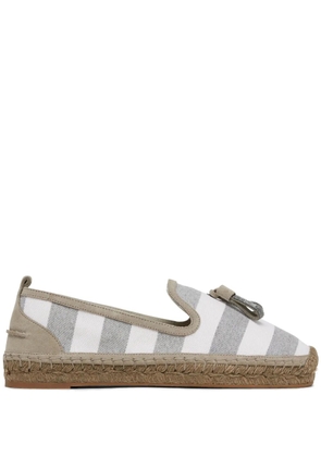 Brunello Cucinelli striped canvas espadrilles - Neutrals