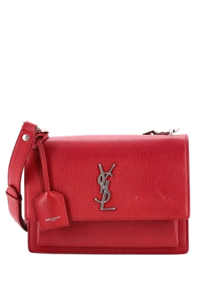 Saint Laurent Pre-Owned Sunset Satchel Leather Medium crossbody bag - Red
