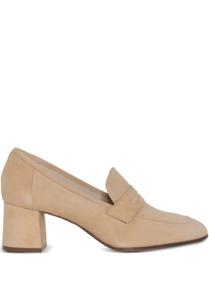 Sophique Milano block-heel loafers - Neutrals