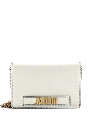 Christian Dior Pre-Owned J'Adior Wallet on Chain Leather crossbody bag - White