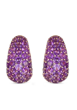Piranesi 18K rose gold amethyst earrings - Pink