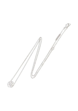 Van Cleef & Arpels Pre-Owned 18K white gold diamond necklace - Silver