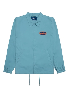 Awake NY logo-patch twill jacket - Blue