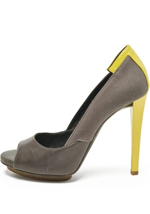 Balenciaga Pre-Owned 120mm peep-toe pumps - Grey