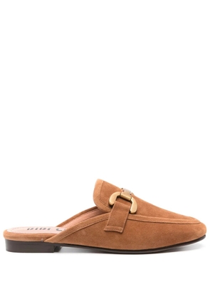 Bibi Lou Vela mules - Brown