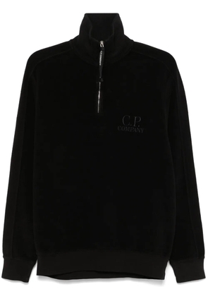 C.P. Company fleeced half-zipped sweatshirt - Black