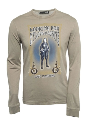 Moschino Pre-Owned graphic-print long-sleeve T-shirt - Green