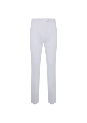 Max Mara concealed-fastening tailored trousers - White
