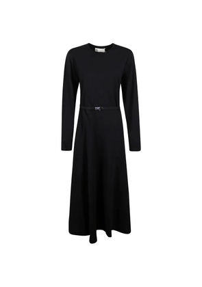 Tory Burch buckle long-sleeve midi dress - Black