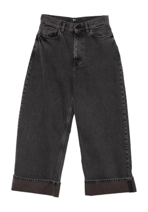 3x1 cotton wide-leg jeans - Black