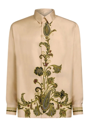 ETRO paisley-print silk shirt - Neutrals
