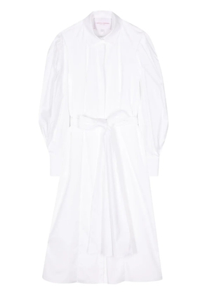 Carolina Herrera tied-waist cotton shirtdress - White