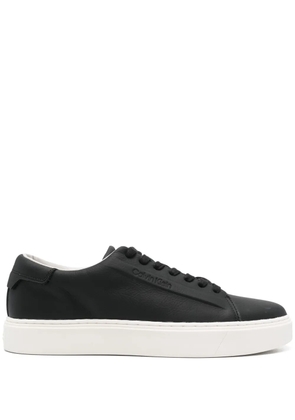 Calvin Klein leather trainers - Black