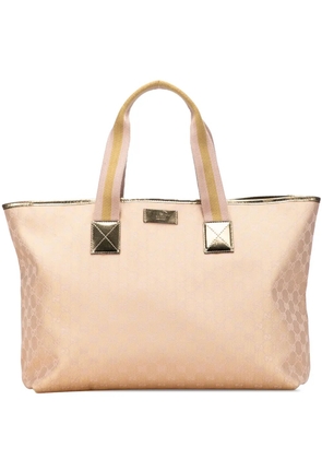 Gucci Pre-Owned 2000-2015 GG Canvas Web tote bag - Gold