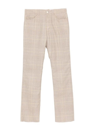 Alexander McQueen checked trousers - Neutrals