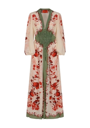 La DoubleJ Camerino silk maxi dress - Neutrals