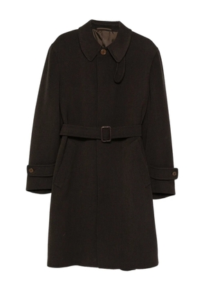 Romeo Gigli Pre-Owned belted single-breasted coat - Brown