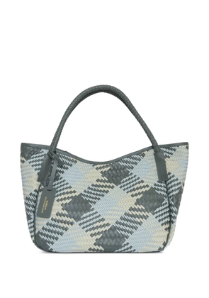 Sarah Chofakian Nougat woven handle shoulder bag - Grey