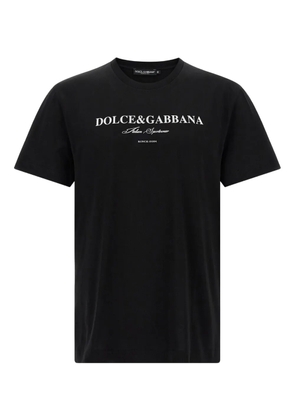 Dolce & Gabbana crew-neck logo-print T-shirt - Black