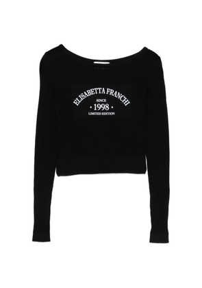 Elisabetta Franchi open-work sweater - Black