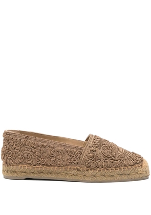 ETRO embroidered espadrilles - Neutrals