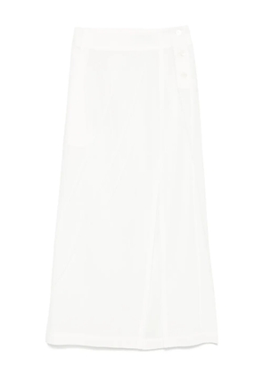 Issey Miyake Pressed Form midi skirt - White
