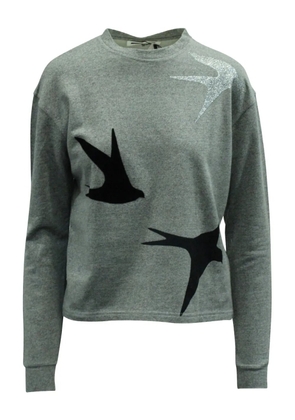 Alexander McQueen Pre-Owned swallow-print sweatshirt - Grey