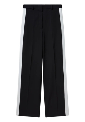 Stella McCartney stripe-detail straight-leg trousers - Black